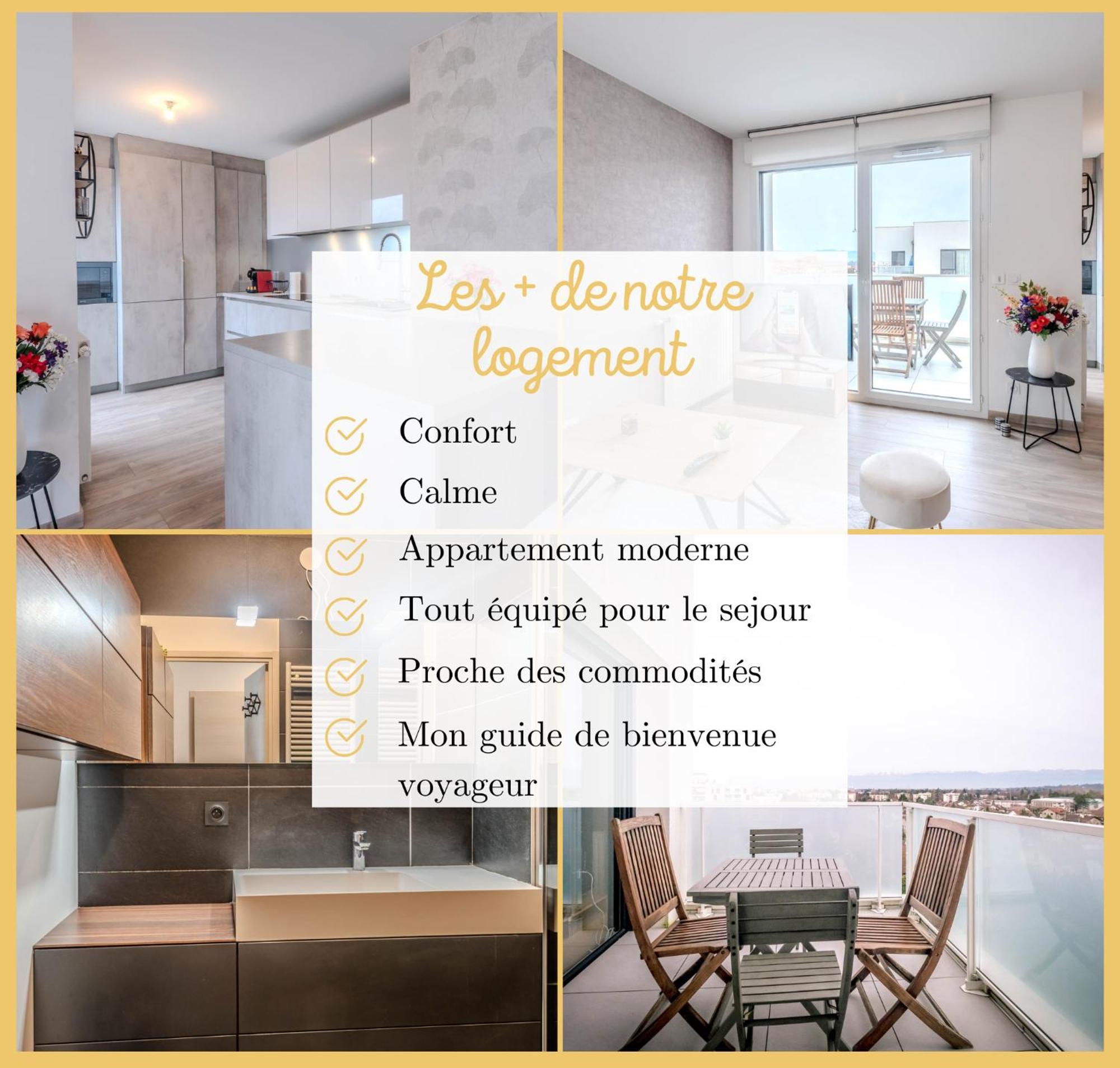 Appart T3 Moderne Ambilly Apartment Bagian luar foto