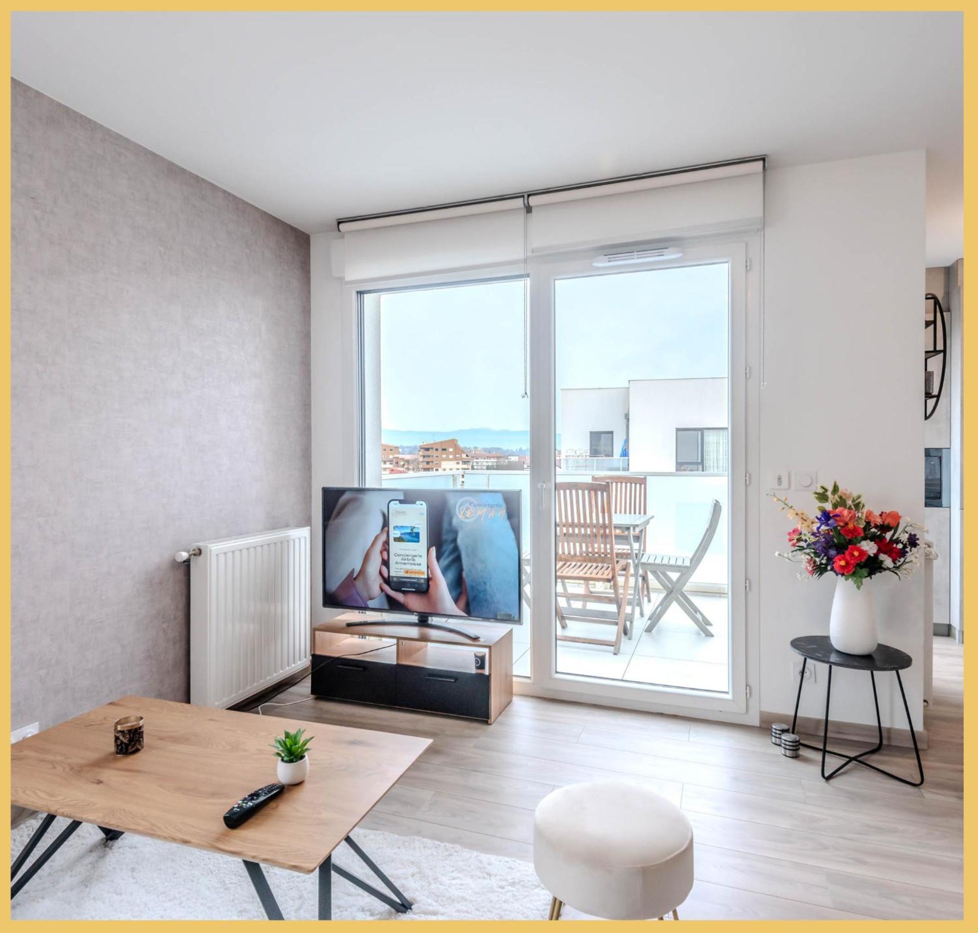 Appart T3 Moderne Ambilly Apartment Bagian luar foto