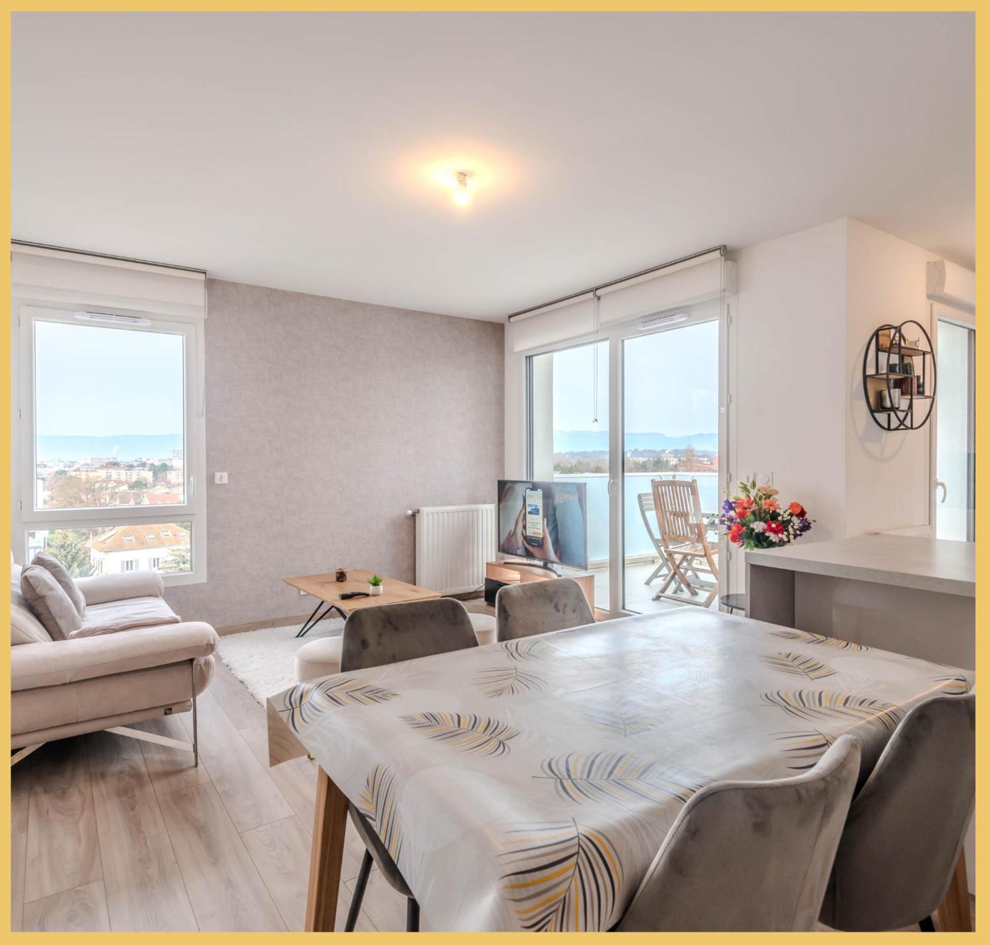 Appart T3 Moderne Ambilly Apartment Bagian luar foto